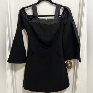 C/Meo Collective Women Black Off-Shoulder Mini Dress